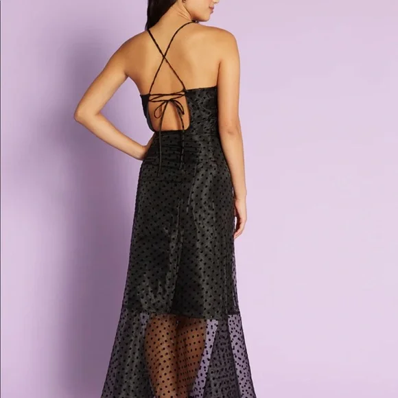 ModCloth Black polka dot maxi dress - Picture 2 of 4